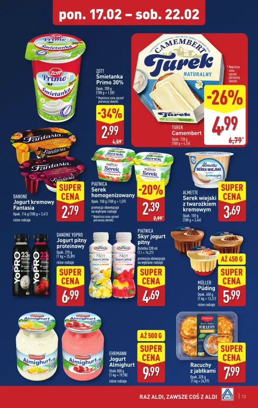 Aldi - gazetka promocyjna Pełny katalog od poniedziałku 17.02 do soboty 22.02 - strona 13