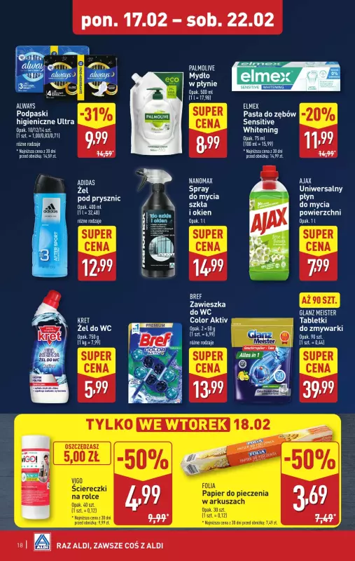 Aldi - gazetka promocyjna Pełny katalog od poniedziałku 17.02 do soboty 22.02 - strona 18