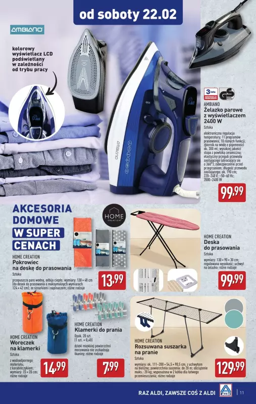 Aldi - gazetka promocyjna Aldi ma to coś! od poniedziałku 17.02 do soboty 22.02 - strona 11