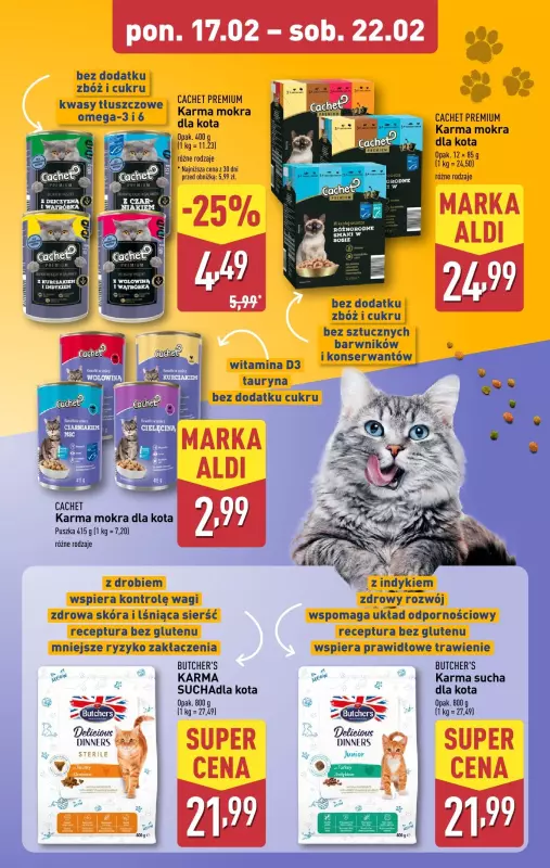 Aldi - gazetka promocyjna Karmy Cachet od poniedziałku 17.02 do soboty 22.02 - strona 2