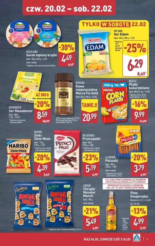 Aldi - gazetka promocyjna Weekend super cen w Aldi! od czwartku 20.02 do soboty 22.02 - strona 3