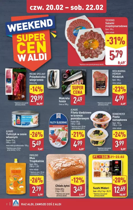 Aldi - gazetka promocyjna Weekend super cen w Aldi! od czwartku 20.02 do soboty 22.02 - strona 2