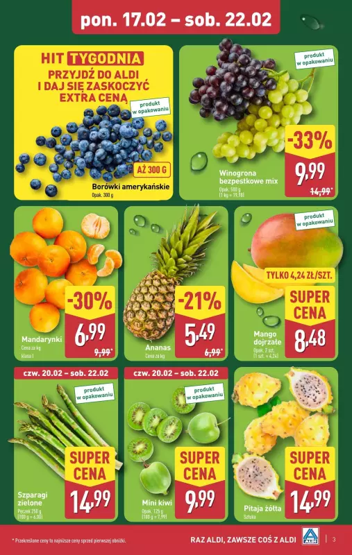 Aldi - gazetka promocyjna Farmer Aldik poleca! od poniedziałku 17.02 do soboty 22.02 - strona 3