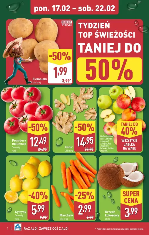 Aldi - gazetka promocyjna Farmer Aldik poleca! od poniedziałku 17.02 do soboty 22.02 - strona 2