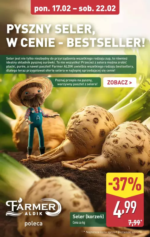 Aldi - gazetka promocyjna Farmer Aldik poleca! od poniedziałku 17.02 do soboty 22.02 - strona 4