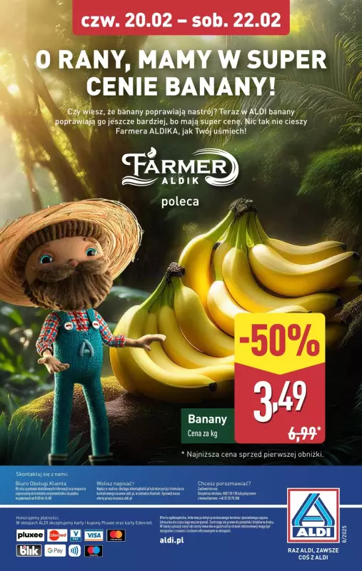 Aldi - gazetka promocyjna Farmer Aldik poleca! od poniedziałku 17.02 do soboty 22.02 - strona 8