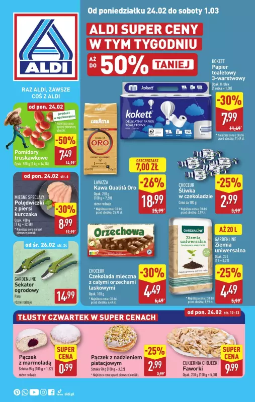 Aldi - gazetka promocyjna Pełny katalog! od poniedziałku 24.02 do soboty 01.03