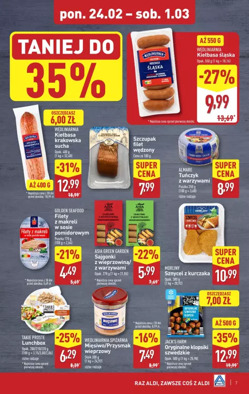 Aldi - gazetka promocyjna Pełny katalog! od poniedziałku 24.02 do soboty 01.03 - strona 7