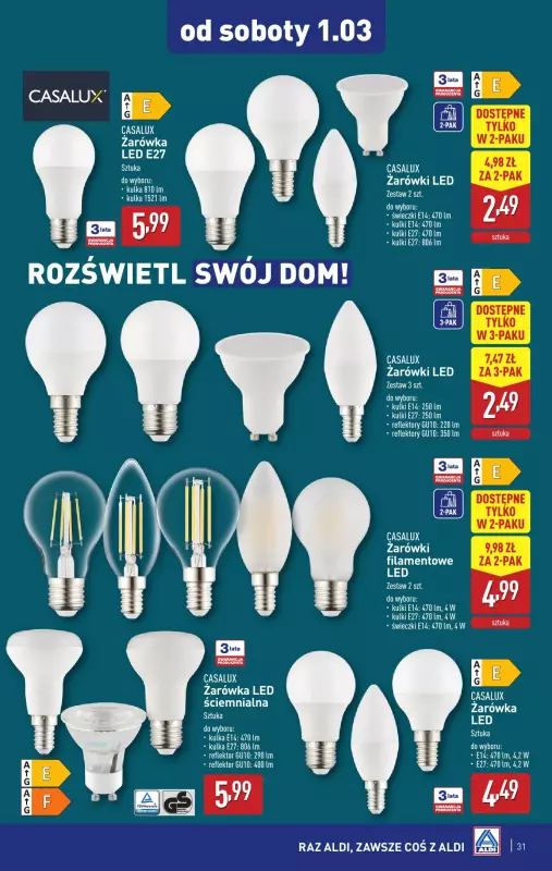 Aldi - gazetka promocyjna Pełny katalog! od poniedziałku 24.02 do soboty 01.03 - strona 31