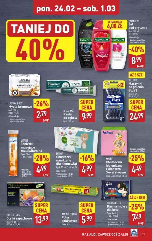 Aldi - gazetka promocyjna Pełny katalog! od poniedziałku 24.02 do soboty 01.03 - strona 21