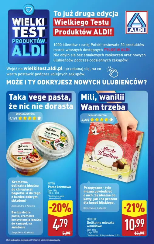 Aldi - gazetka promocyjna Pełny katalog! od poniedziałku 24.02 do soboty 01.03 - strona 8