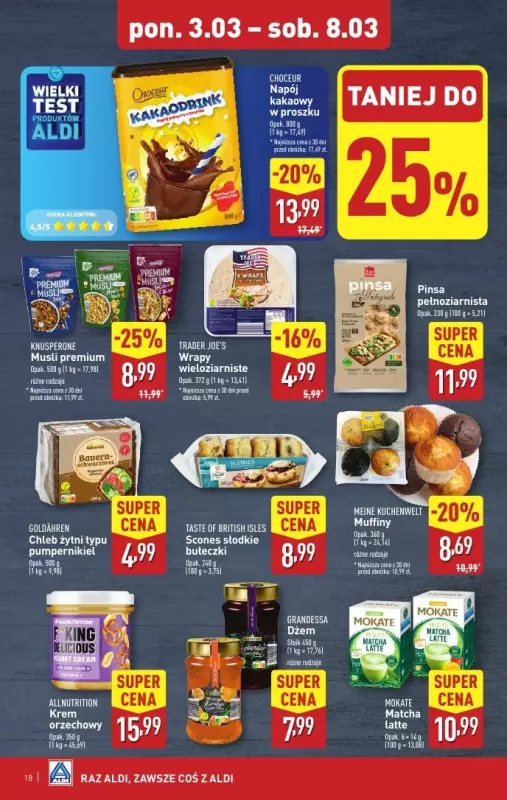 Aldi - gazetka promocyjna Pełny katalog! od poniedziałku 03.03 do soboty 08.03 - strona 18