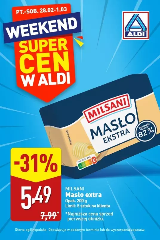 Aldi - gazetka promocyjna Super ceny w Aldi od piątku 28.02 do soboty 01.03