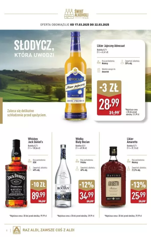 Aldi - gazetka promocyjna Świat alkoholi w Aldi od poniedziałku 03.03 do soboty 29.03 - strona 8