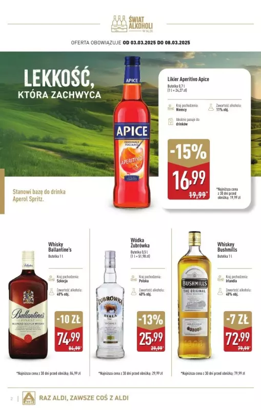 Aldi - gazetka promocyjna Świat alkoholi w Aldi od poniedziałku 03.03 do soboty 29.03 - strona 2