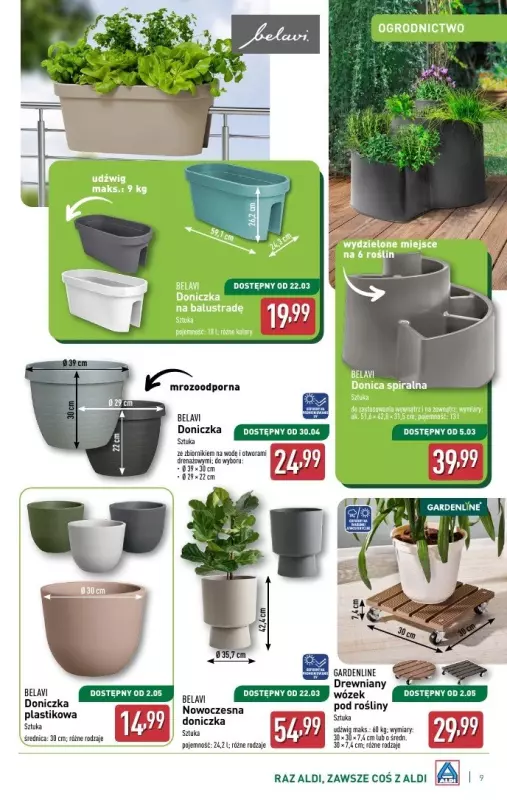 Aldi - gazetka promocyjna Katalog ogrodowy od środy 05.03 do soboty 08.03 - strona 9