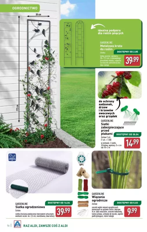 Aldi - gazetka promocyjna Katalog ogrodowy od środy 05.03 do soboty 08.03 - strona 16