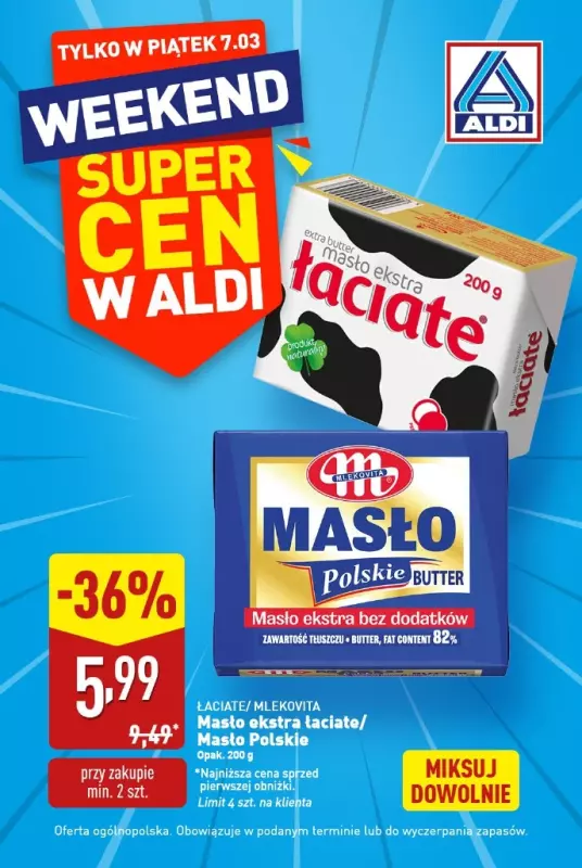 Aldi - gazetka promocyjna Weekend super cen w Aldi! od piątku 07.03 do piątku 07.03