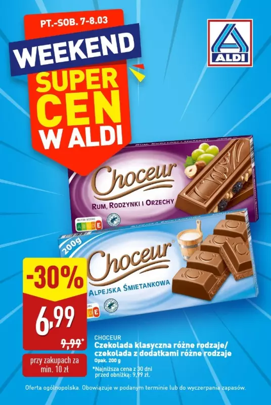 Aldi - gazetka promocyjna Weekend super cen w Aldi! od piątku 07.03 do soboty 08.03