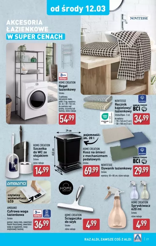 Aldi - gazetka promocyjna Pełny katalog! od poniedziałku 10.03 do soboty 15.03 - strona 27