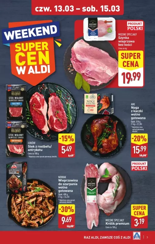 Aldi - gazetka promocyjna Weekend super cen w Aldi! od czwartku 13.03 do soboty 15.03 - strona 3