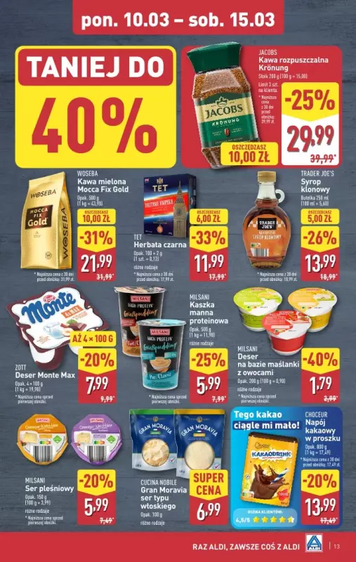 Aldi - gazetka promocyjna Pełny katalog! od poniedziałku 10.03 do soboty 15.03 - strona 13