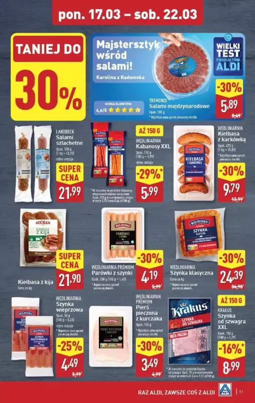 Aldi - gazetka promocyjna Pełny katalog! od poniedziałku 17.03 do soboty 22.03 - strona 11