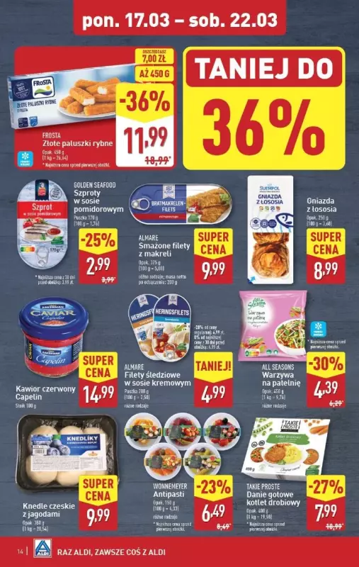 Aldi - gazetka promocyjna Pełny katalog! od poniedziałku 17.03 do soboty 22.03 - strona 14