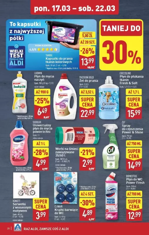 Aldi - gazetka promocyjna Pełny katalog! od poniedziałku 17.03 do soboty 22.03 - strona 28