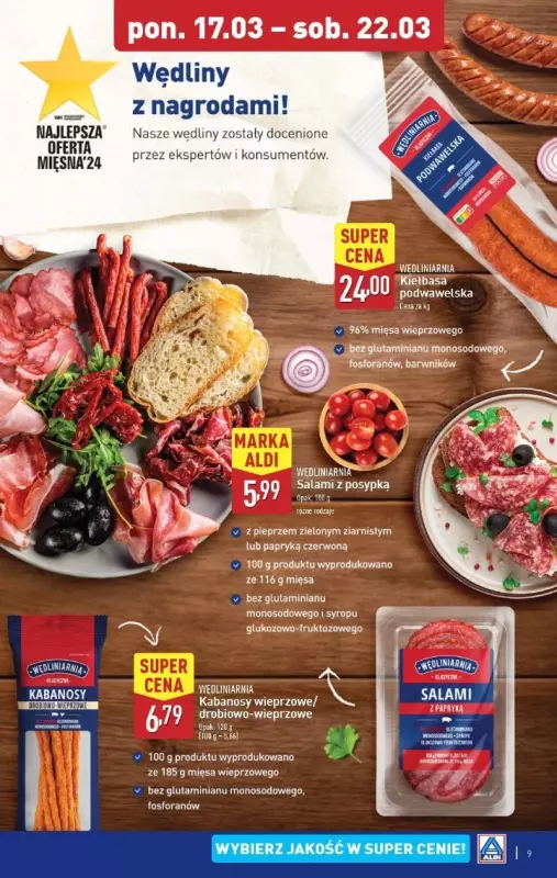 Aldi - gazetka promocyjna Pełny katalog! od poniedziałku 17.03 do soboty 22.03 - strona 9