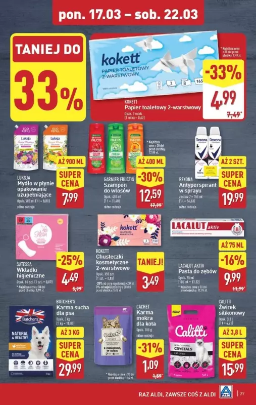 Aldi - gazetka promocyjna Pełny katalog! od poniedziałku 17.03 do soboty 22.03 - strona 27