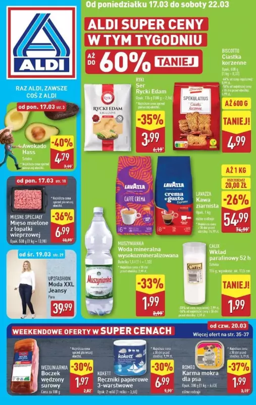 Aldi - gazetka promocyjna Pełny katalog! od poniedziałku 17.03 do soboty 22.03