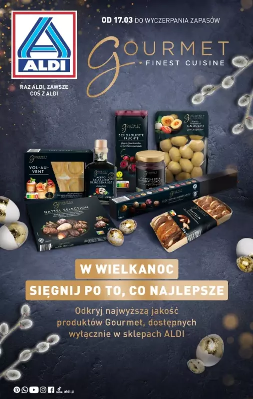 Aldi - gazetka promocyjna Gourmet od poniedziałku 17.03 do soboty 22.03