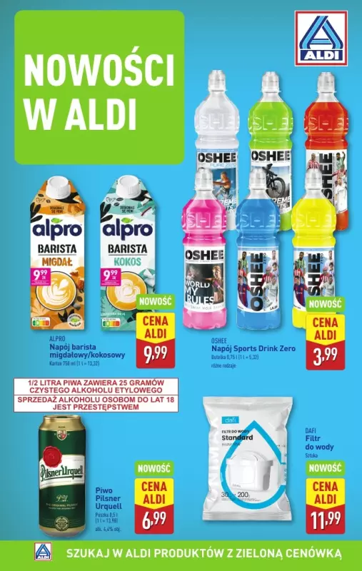 Aldi - gazetka promocyjna Nowości w Aldi! od poniedziałku 17.03 do soboty 22.03