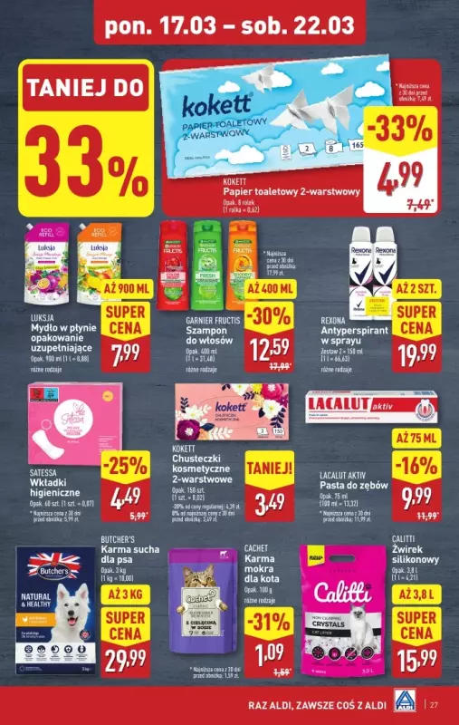 Aldi - gazetka promocyjna Pełny katalog! od poniedziałku 17.03 do soboty 22.03 - strona 27