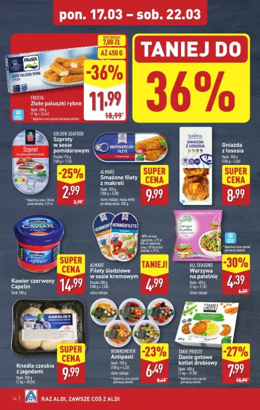 Aldi - gazetka promocyjna Pełny katalog! od poniedziałku 17.03 do soboty 22.03 - strona 14