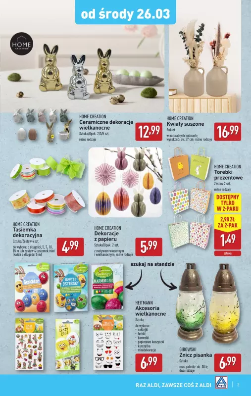 Aldi - gazetka promocyjna Aldi ma to coś! od środy 26.03 do soboty 29.03 - strona 3