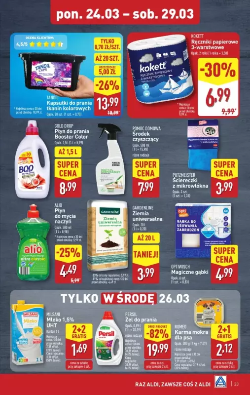 Aldi - gazetka promocyjna Pełny katalog! od poniedziałku 24.03 do soboty 29.03 - strona 23