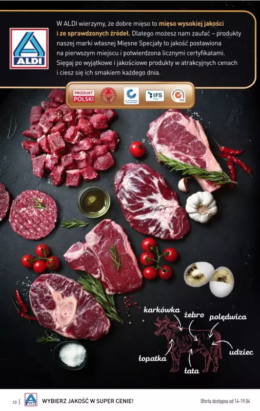 Aldi - gazetka promocyjna Wielkanocne smaki od poniedziałku 14.04 do soboty 19.04 - strona 10