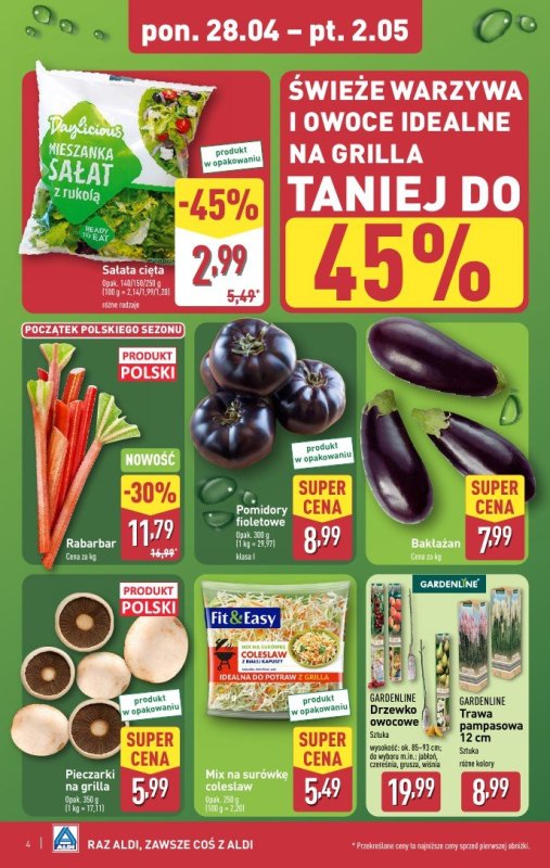Aldi - gazetka promocyjna Pełny katalog! od poniedziałku 28.04 do piątku 02.05 - strona 4