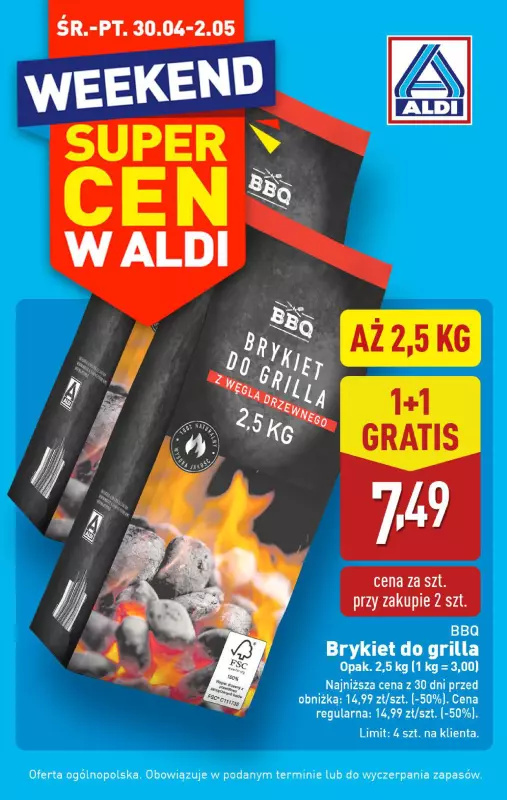 Aldi - gazetka promocyjna Weekend super cen w Aldi! od środy 30.04 do piątku 02.05 - strona 2