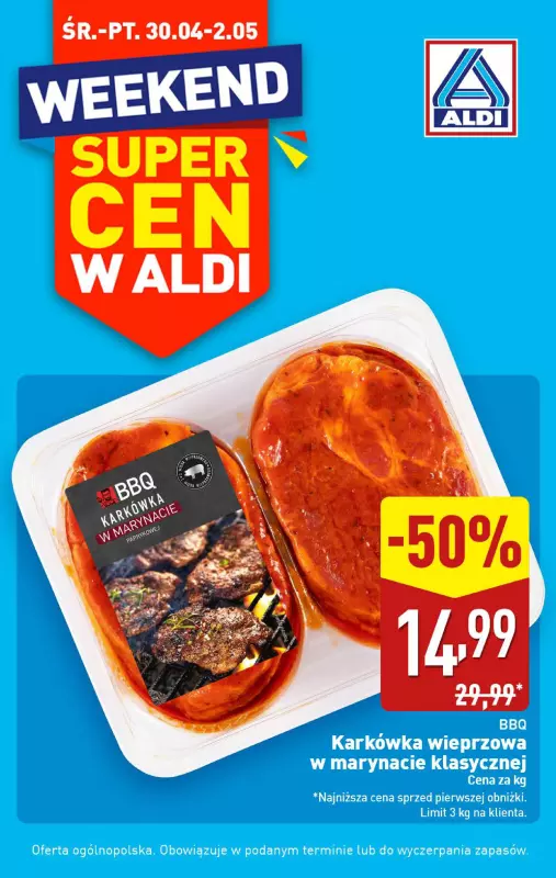 Aldi - gazetka promocyjna Weekend super cen w Aldi!  