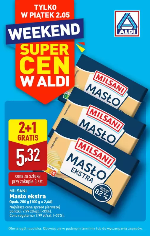 Aldi - gazetka promocyjna Weekend super cen w Aldi! od piątku 02.05 do piątku 02.05