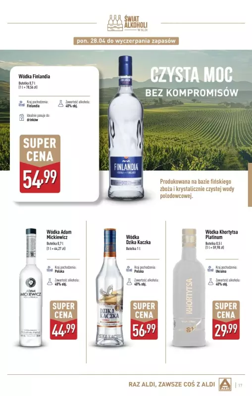 Aldi - gazetka promocyjna Świat alkoholi w Aldi od poniedziałku 28.04 do soboty 31.05 - strona 17