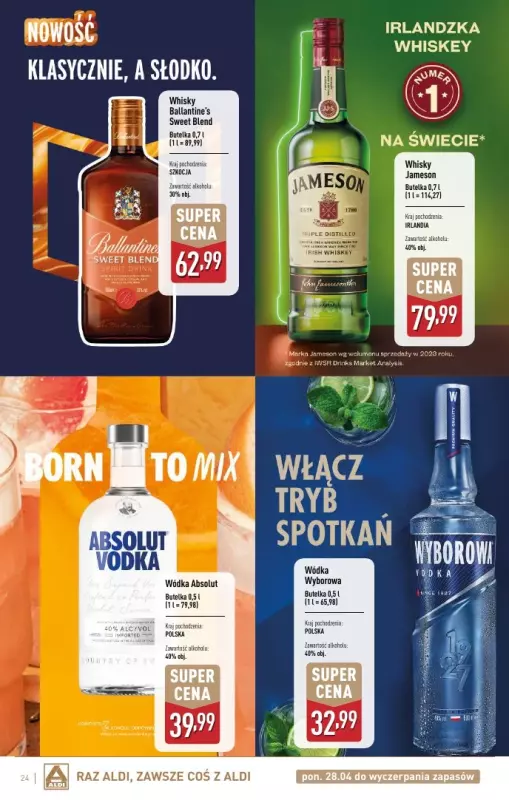 Aldi - gazetka promocyjna Świat alkoholi w Aldi od poniedziałku 28.04 do soboty 31.05 - strona 24