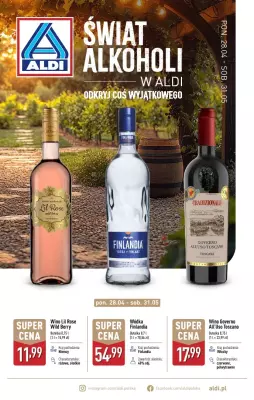 Aldi - gazetka promocyjna Świat alkoholi w Aldi od poniedziałku 28.04 do soboty 31.05