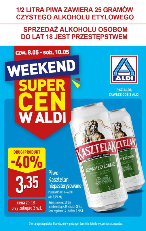 Aldi - gazetka promocyjna Weekend super cen w Aldi! od czwartku 08.05 do soboty 10.05 - strona 8