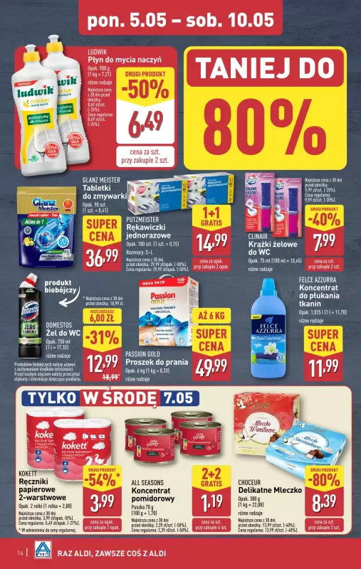 Aldi - gazetka promocyjna Pełny katalog! od poniedziałku 05.05 do soboty 10.05 - strona 14