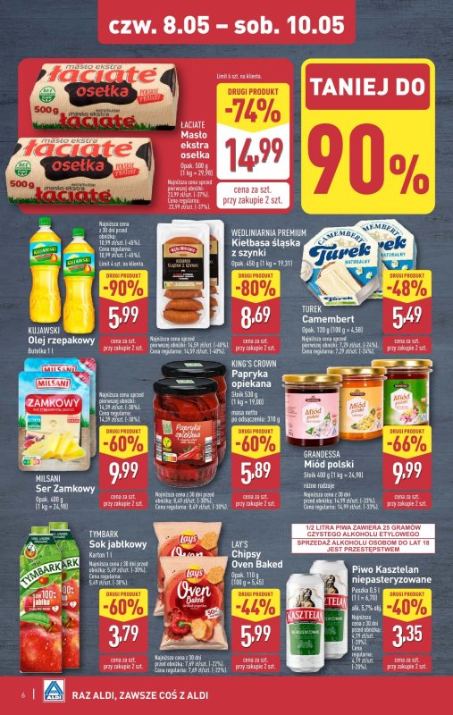 Aldi - gazetka promocyjna Weekend super cen w Aldi! od czwartku 08.05 do soboty 10.05 - strona 6