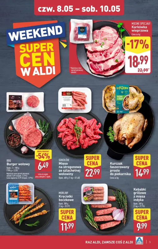 Aldi - gazetka promocyjna Weekend super cen w Aldi! od czwartku 08.05 do soboty 10.05 - strona 5